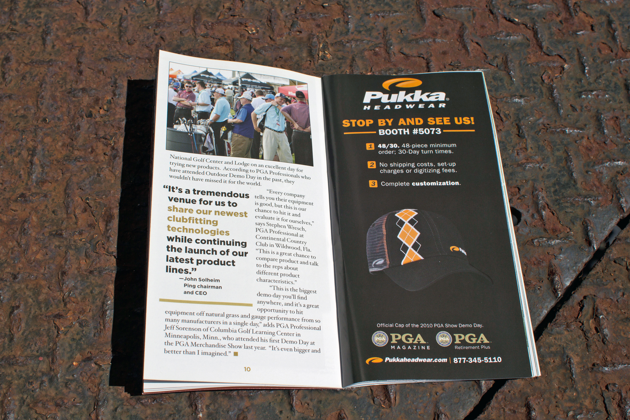 Guide to Demo Day by PGA Magazine, 2010 PGA Merchandise Show.