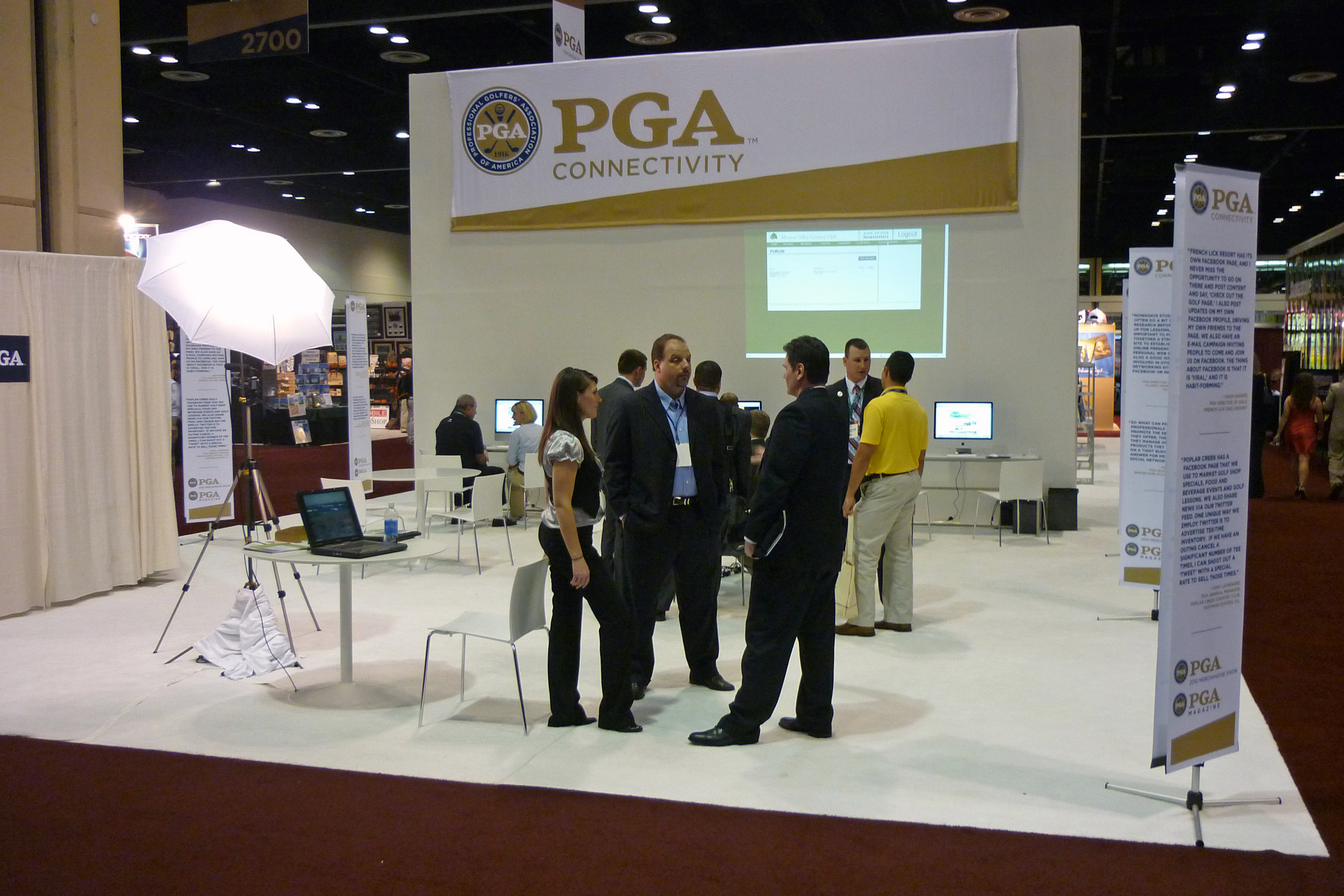 Floor of the PGA Merchandise Show, 2010.