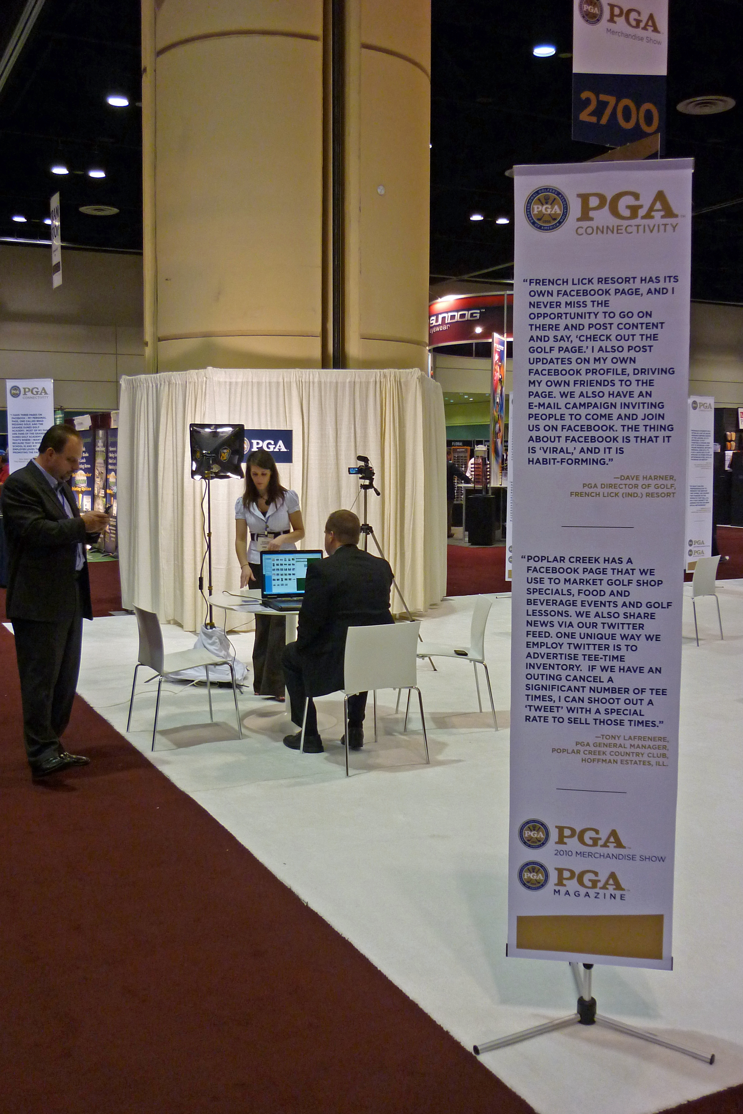 Floor of the PGA Merchandise Show, 2010.