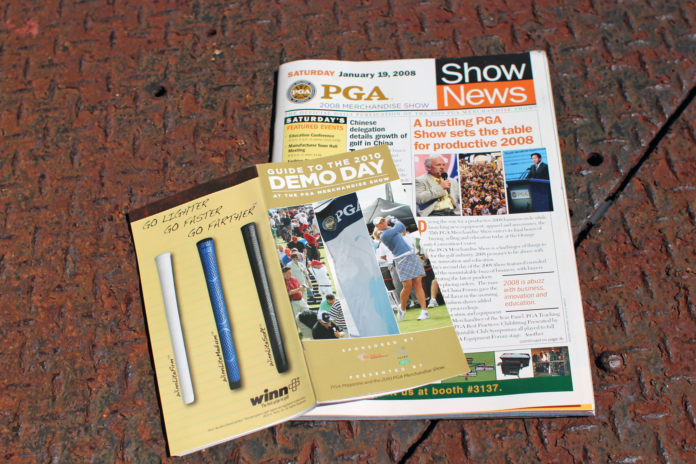 Various PGA Magazine publications for the PGA Merchandise Show, 2008-2010.