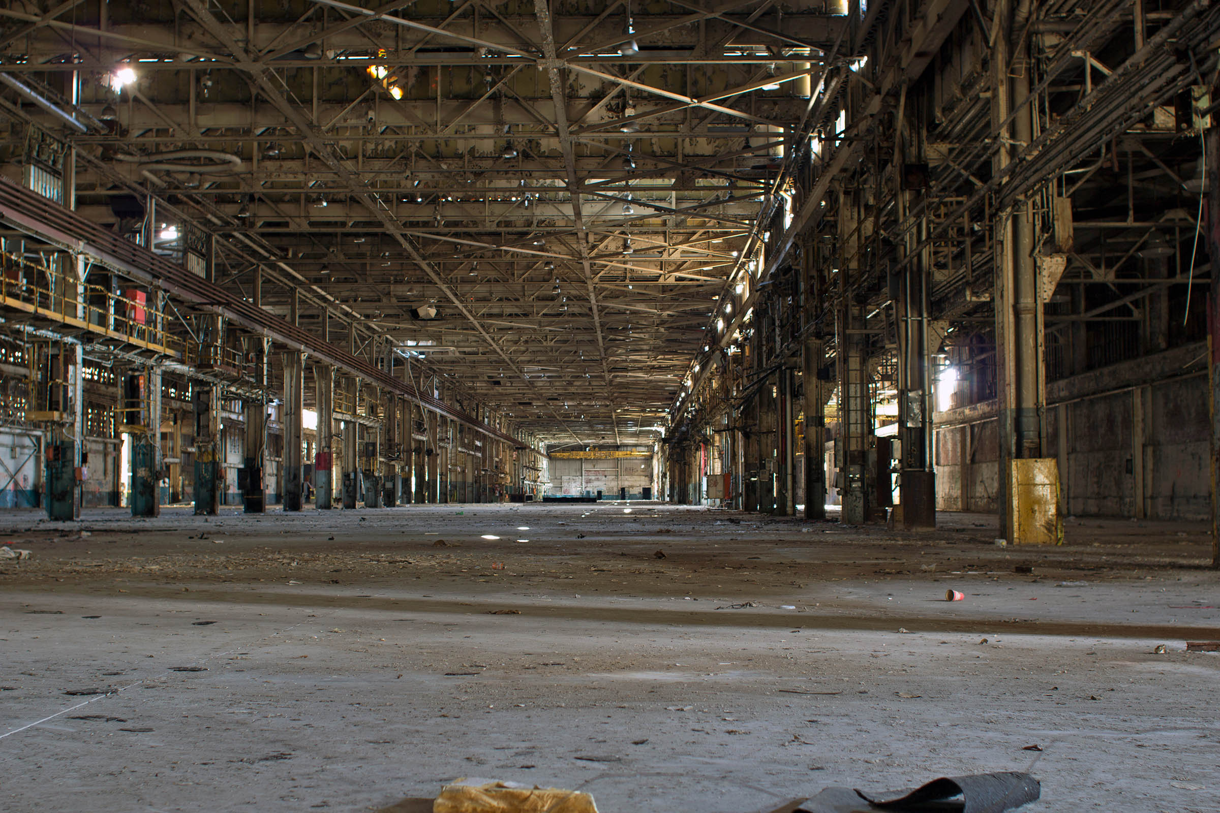 Interior of the Budd Factory Complex in Philadelphia, PA, 2013.