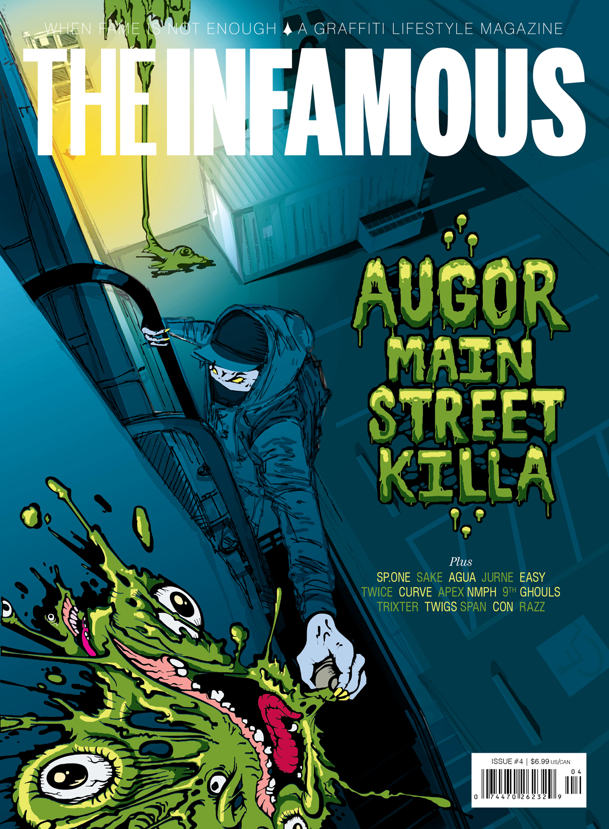 Cover of Issue 4 of The Infamous magazine, 2011. Illustration by Ikews.