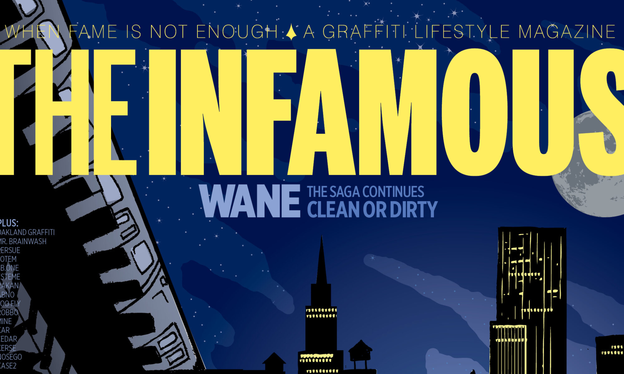 Cover of Issue 5 of The Infamous magazine, 2011. Illustration by Persue.