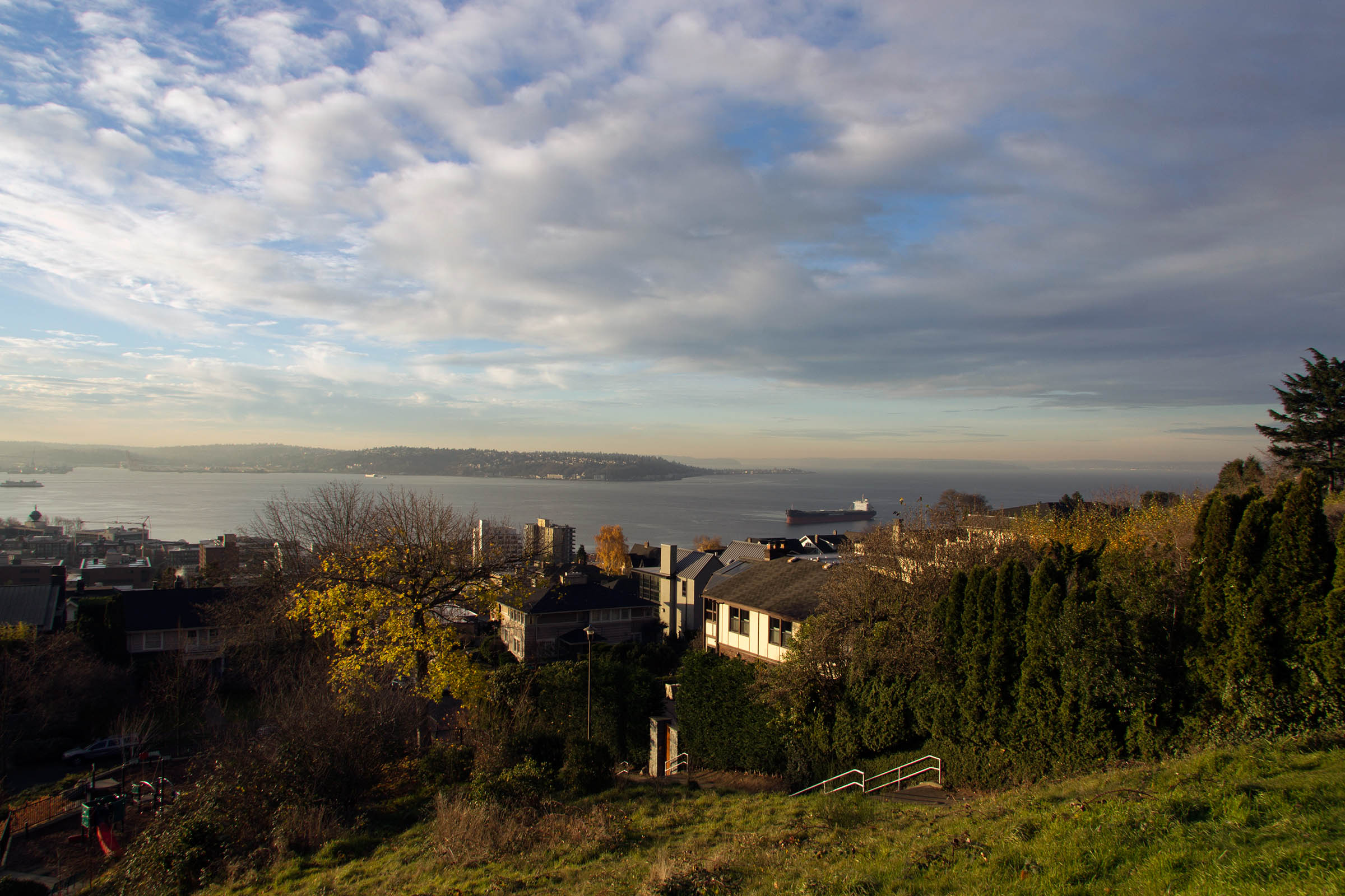 View of Puget Sound from Kerry Park, Seattle, WA, USA, 2013.