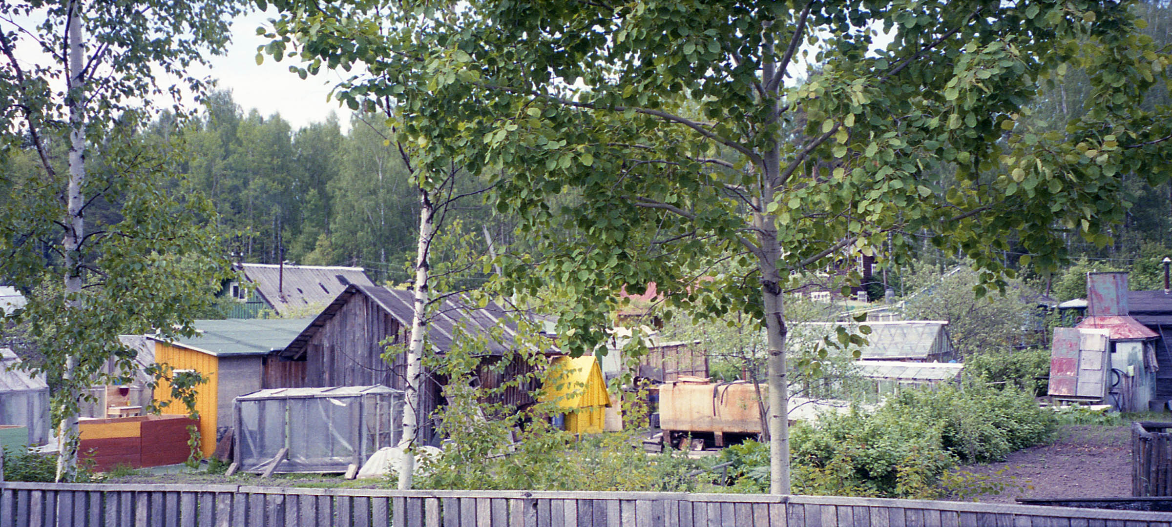 Dachas (country cottages) near Vyborg, Russia, 2003.