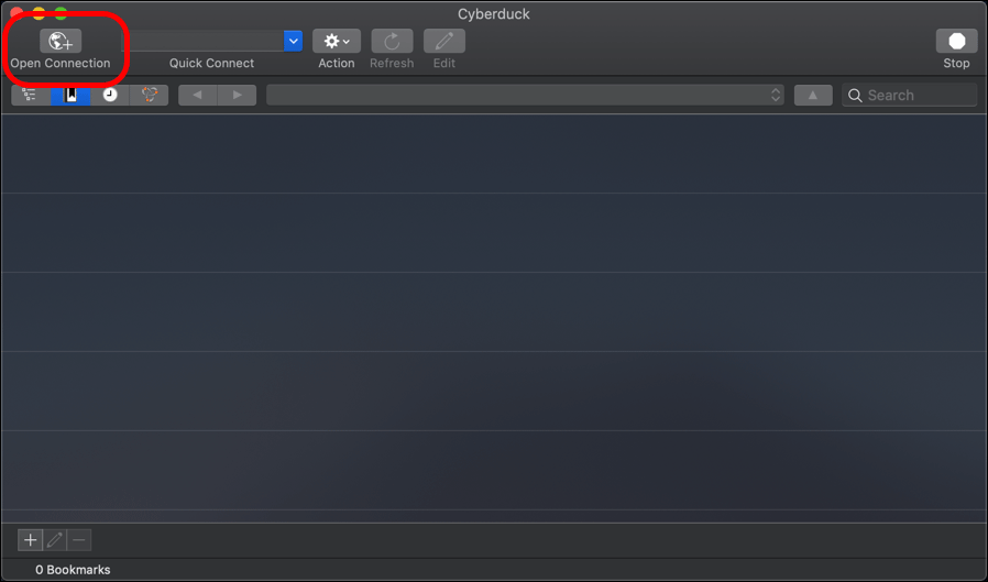 Screenshot displaying connecting to an AWS EC2 instance using Cyberduck FTP client.